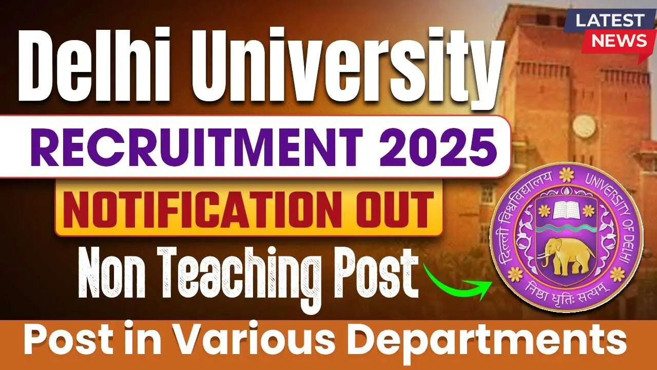 DDU College DU Recruitment 2025