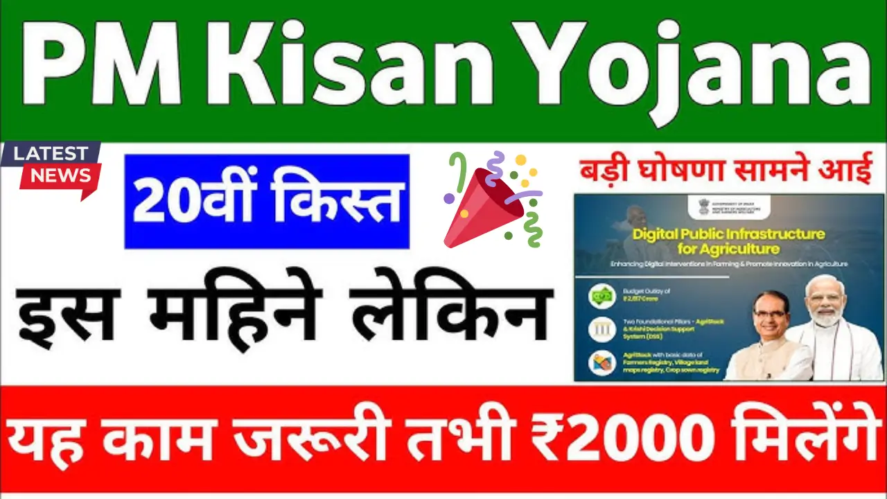 PM Kisan 20th Kist 2025